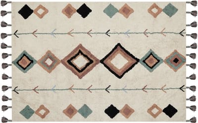 ESKISEHIR - Laagpolig vloerkleed - Multicolor - 140 x 200 cm - Katoen