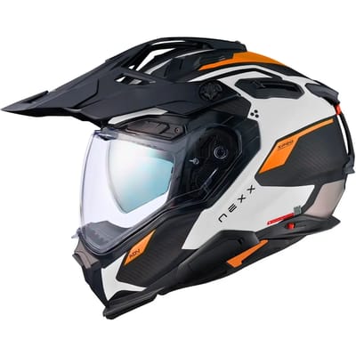 Nexx X.WED3 Keyo Wit Oranje Mat Adventure Helm - Helm