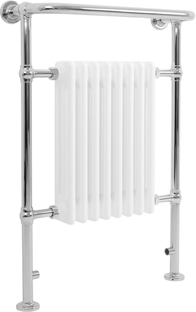Klassieke badkamer radiator - 950x660 mm - wit - handdoekrek
