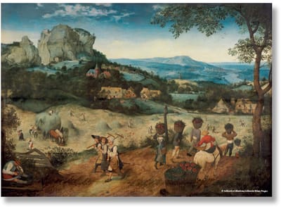 Lanzfeld Bruegel - Poster Schilderij 50x70 cm - De Hooioogst - Pieter Bruegel de Oude - Koker