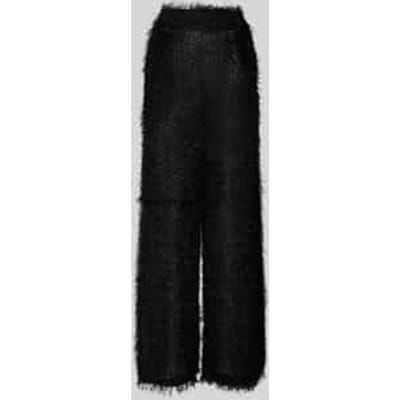 Straight leg broek in semi-transparant design, model 'Emmetta'