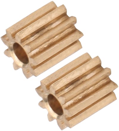 Dailygoody - Motor Pinion Gear - Tandrad Pinions Vervanging - Messing - 9 Tanden - Duplo Intelli Lok Module - Geschikt voor Modelbouw - 2 Stuks