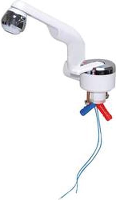 Barwig 20000-230 1-greeps mengkraan Slangaansluiting 10 mm Wit, Chroom