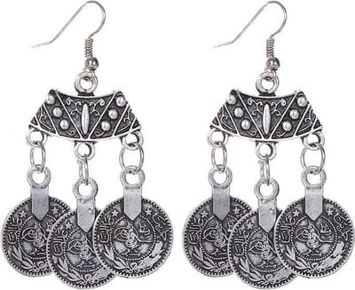 Fako Bijoux® - Oorbellen - Munt Trio - Zilverkleurig