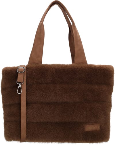 Zebra Trends Emma Shopper - Schoudertas - Crossbodytas - Bont - Fur - Tote Bag - Dames Tas - Middenbruin