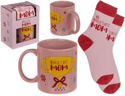Out of the blue cadeauset best mom - mok en sokken - moederdag - beste moeder
