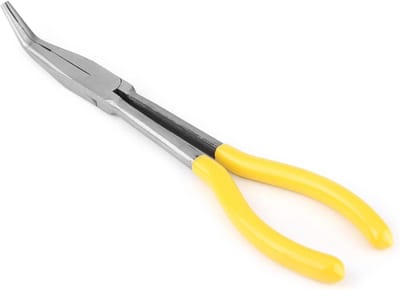 Extra Lange Rechte Pliers 270mm met Gebogen Neus en O-vormige Punt voor Naaien en Reparaties