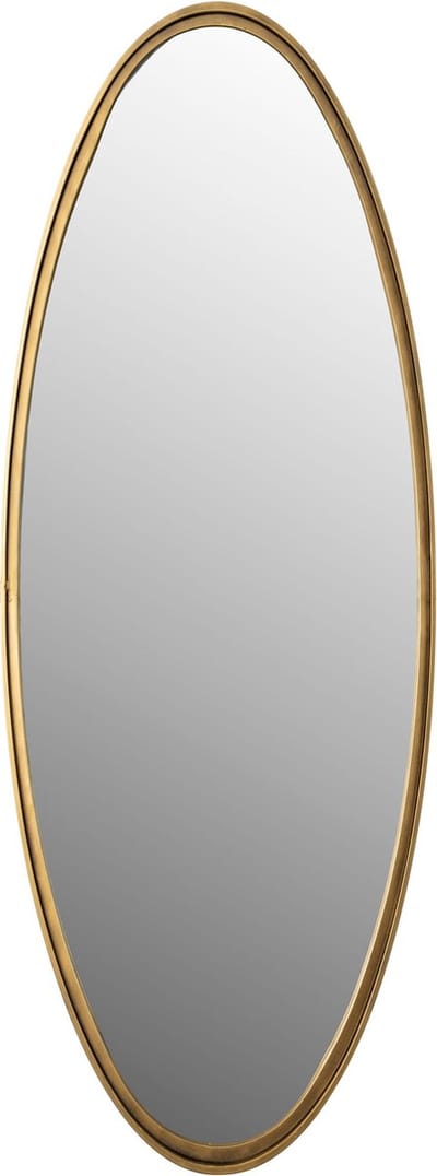 Housecraft Living Matz Spiegel/ Wandspiegel Ovaal 60x160 cm Metaal Goud