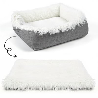 ZRSS® Hondenslaapzak - Hondenkussen en Kattenbed - Hondencave - Super Zacht - 61x51 cm