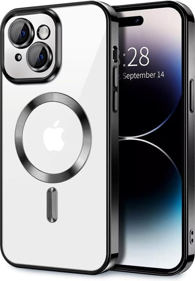 TG Techgrip - Hoesje Geschikt voor iPhone XR Magsafe Compatible - Back Cover Hoesje met ingebouwde 9H HD camera glas bescherming - Zwart Hoes Geschikt voor iPhone XR