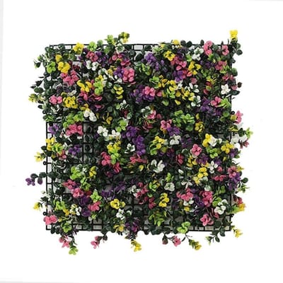Kunstgras Paneel - Decoratief Gazon - Wanddecoratie Buiten - Onderhoudsarm Plastic - 50x50 cm - Groen
