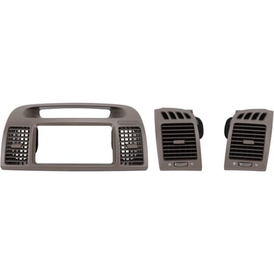 Voorste Midden Dashboard AC Roosters Radio Sierpaneel Rand Airconditioning Uitlaat Rooster Paneel Vervanging voor Toyota Camry XV30 2001 gray