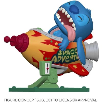 Vinyl verzamelaarsbeeldje Funko Lilo & Stitch POP! Rides Stitch in Rocket