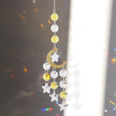 Regenboog Kristal Engel Chakra Zonvangers Auto Charm Hanger Muur Raam Deur Windgong Hangende Ornamenten Kamer Huis Decor gray