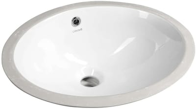 Creavit Onderbouw keramische wastafel 48,5x38cm, wit