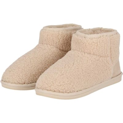 Apollo Dames Pantoffels Teddy Wit - Maat 41/42