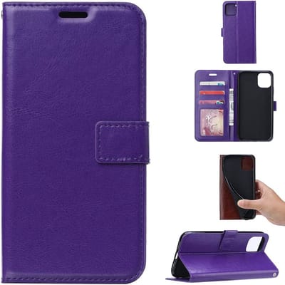 Portemonnee Book Case Hoesje Geschikt voor: iPhone 13 Pro -  Paars