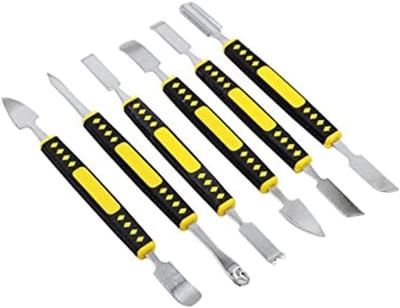 ByShane - Mobiele telefoon reparatieset | 6-delige metalen crowbar set | Tablet en laptop reparatie gereedschap