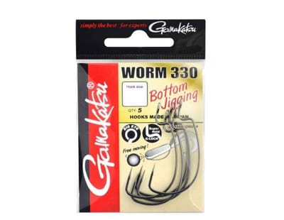 Gamakatsu Worm 330 Bottom Jigging Haken #3/0