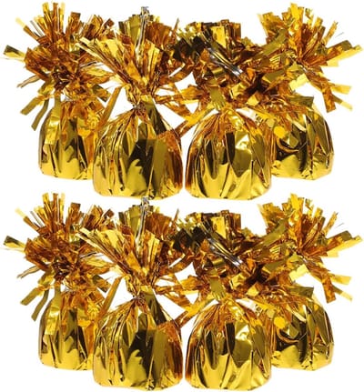 Ballongewichten Ankerset - Foliegewichten Heliumballonnen - Feestdecoratie Stabiliseren - Luxe Goudfolie Afwerking - 12x5x5cm - Goud