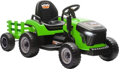 AIYAPLAY Elektrische Constructie Speelgoedauto Kunststof, Metaal 139L x 58B x 55H cm Groen