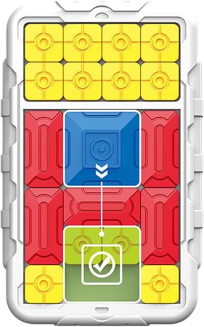 Schuifpuzzel Volwassenen - Hersenkraker Combinatiepuzzel - Mentale Uitdaging - 500 Oplopende Niveaus - 19.6x12.1 cm - Wit