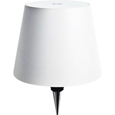 Lampe de bouteille sans fil Base de bouteille de vin Vases rechargeables Lumière LED Fonctionnant sur batterie Bar Salle à manger Support de lampe champignon Décor white