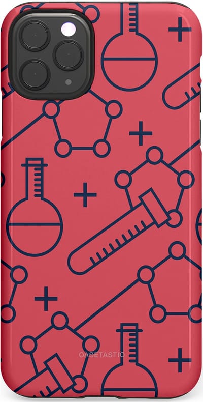 Casetastic hoesje geschikt voor Apple iPhone 11 Pro Max - Dubbellaagse bescherming - Rode Laboratorium - Fashion Case - Koraal