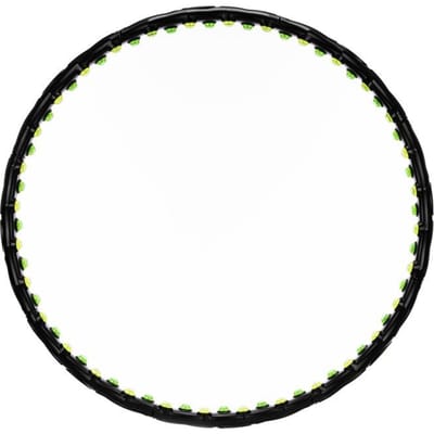 Actiget® Hoelahoep - Hoepel - Fitness - Opvouwbaar - Cardiotraining - Massagenoppen - Zwart/Groen - 88 Cm