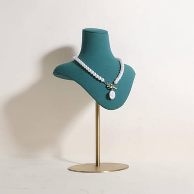 Kettinghouder - Sieraden Display - Sieraden Presentatie - Verstelbare Hoogte - 36H cm - Groen