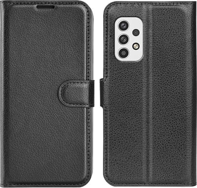 Coverup Hoesje - Geschikt voor Samsung Galaxy A23 Hoesje - Coverup Book Case - Zwart