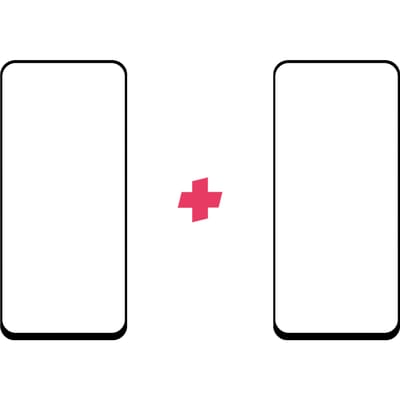 DuoPack: Xiaomi Mi 11 Lite screenprotector gehard glas Edge to Edge