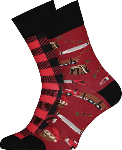 Many Mornings unisex sokken Lumberjack Life - Unisex - Maat: 35 - 38