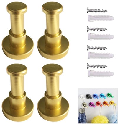 Dailygoods - Wandgemonteerde Kapstokhaak - Veelzijdige Kledinghaak - Gepolijst Goud - Handige Towel Hanger - Perfect voor Thuis en Kantoor
