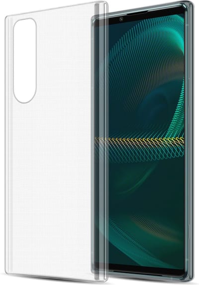 Cadorabo Hoesje geschikt voor Sony Xperia 5 III in VOLLEDIG TRANSPARANT - Beschermhoes gemaakt van flexibel TPU Silicone Case Cover