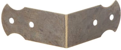 Dailygoods- Hoekbeschermer 50 Stuks - L-vormige Hoekbeschermer - Retro IJzeren Decoratief - Randbeschermer voor Meubels - Afmeting 8x1,8 cm - Bescherming voor Juwelendoos