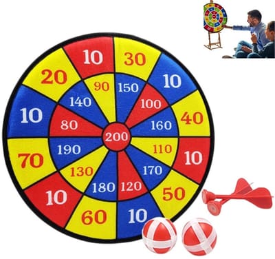 5 stuks - Dartbordset - Stoffen dartbord voor kinderen - Zelfklevende dartbordset van stof - Kleurrijk - Dartbord voor kinderen - Leuk Mikspel voor Kinderen