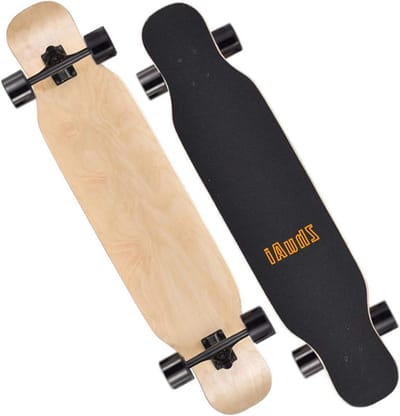Longboard Dancing Board - Cruiser Board - Stunts Uitvoeren - 8-Laags Esdoorn Dek - 42 Inch - Zwart