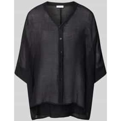 relaxed fit blouse van viscosemix met V-hals