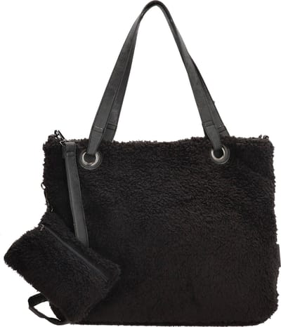 Enrico Benetti Teddy Shopper / schoudertas 66596 - Zwart