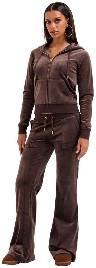 Juicy Couture Juicy Couture Del Ray Pocketed Pant Gold - Maat XL