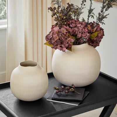 LOBERON Vaas set van 2 Fleurons beige