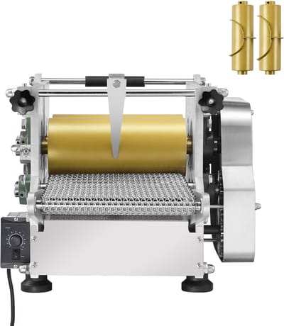 Elektrische tortillamaker met antiaanbaklaag, automatische maïstortillamachine met twee vormen (10 cm en 15 cm), ideaal voor het bereiden van sopes, roti, pita, tortilla's en pizza's.