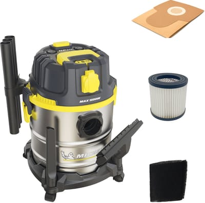 Michelin HP 20PRO | Bouwstofzuiger | Nat- en droogzuiger | 1.2 kW | 20 l | Met accessoires