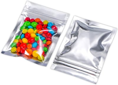 Hernieuwbare Mylar Ziplock Zakjes 8x11cm voor Snoep, Voedselverpakking en Medicijnen - 100 Stuks voor Vloeistoffen en Vastgoed