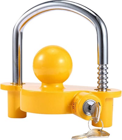 Universeel koppelingsslot - Disselslot - met sleutels - anti-diefstal koppelingsslot caravans aanhangers - voor caravans en aanhangers - Universeel trekhaakslot voor aanhangwagen - Ultrahoge sterkte