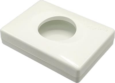 WillieJan Dames Hygiëne Zakjes Dispenser - Stijlvolle Witte Dispenser voor een Hygiënisch Damestoilet
