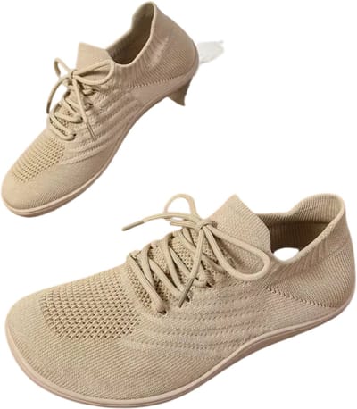 Bovista Barefoot Schoenen - Waterschoenen - Aquashoes - Afzwemschoenen - Zwemles - Dames & Heren - Fitness - Sportschoenen - Khaki - Maat 36