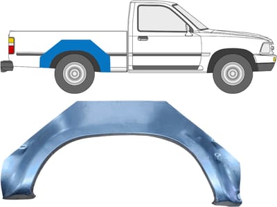 Reparatiepaneel achterspatbord voor Toyota Hilux 1988-2001 / Rechts