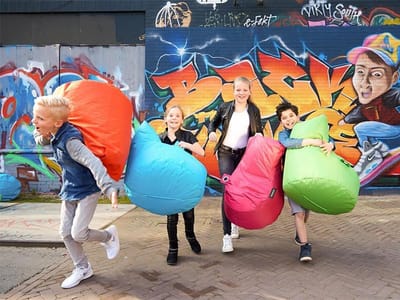 Sit&joy Kinder Zitzak Stoel Bumba - Limoen